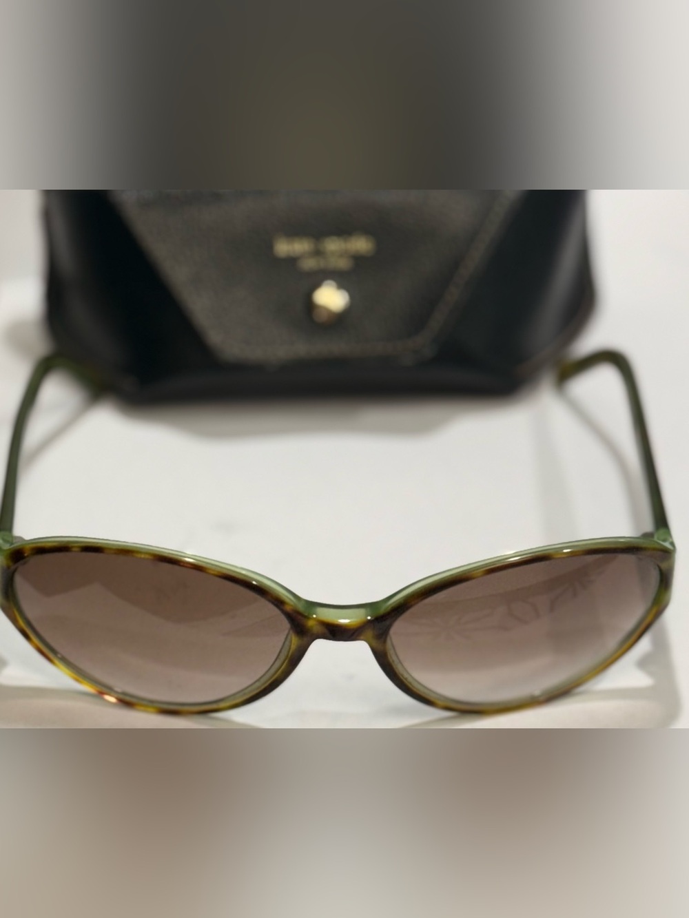 Kate Spade Women’s Olive Green Tortoise Brown RUBIN Sunglasses Made in ITALY!